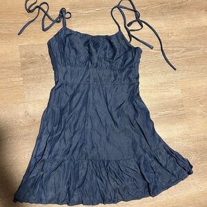 Stylish Blue Sleeveless Dress